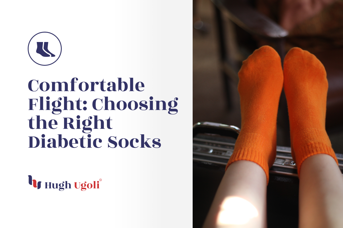 Hugh Ugoli socks, best for travel, featured on our blog for air travel comfort